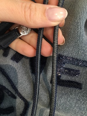 Lot 2 - A Chanel blue denim Deauville Large backpack, 2017-18