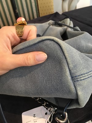 Lot 2 - A Chanel blue denim Deauville Large backpack, 2017-18