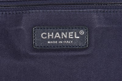 Lot 2 - A Chanel blue denim Deauville Large backpack, 2017-18