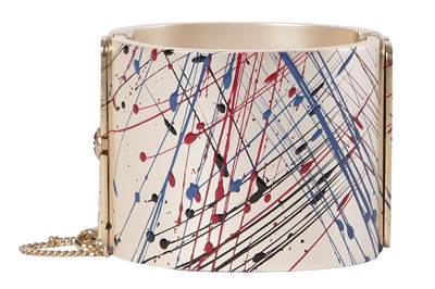 Lot 24 - A Chanel by Karl Lagerfeld 'paint-splatter' cuff, Autumn-Winter 2013-14