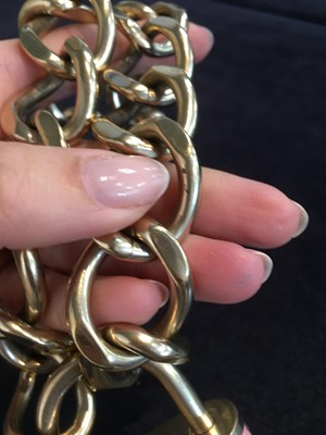 Lot 16 - A Chanel by Karl Lagerfeld pink tweed padlock necklace, 'Supermarket' collection, Autumn-Winter 2014-15