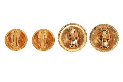 Lot 85 - Two pairs of Chanel by Karl Lagerfeld earrings, 1980s