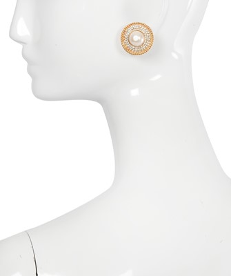 Lot 85 - Two pairs of Chanel by Karl Lagerfeld earrings, 1980s