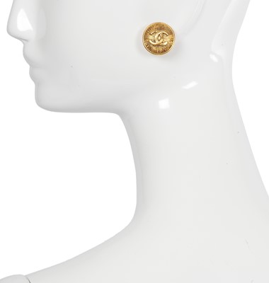 Lot 85 - Two pairs of Chanel by Karl Lagerfeld earrings, 1980s