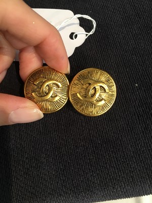 Lot 85 - Two pairs of Chanel by Karl Lagerfeld earrings, 1980s