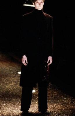 Lot 332 - An Alexander McQueen black cashmere man's coat,...