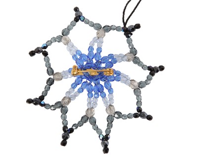 Lot 74 - A Chanel by Vanessa Seward black and blue beaded jewellery set, Autumn-Winter 1998-99