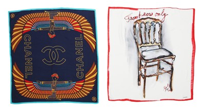 Lot 42 - Two Chanel by Karl Lagerfeld silk scarves, 2010s