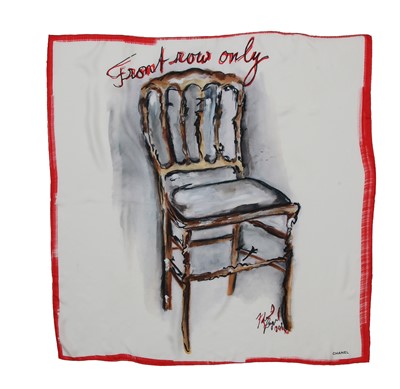 Lot 42 - Two Chanel by Karl Lagerfeld silk scarves, 2010s