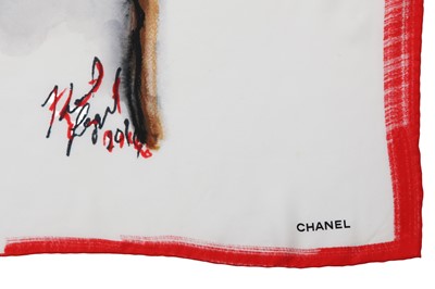 Lot 42 - Two Chanel by Karl Lagerfeld silk scarves, 2010s