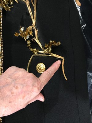 Lot 89 - A fine Schiaparelli haute couture by Daniel Roseberry embellished black wool coat-dress, Autumn-Winter 2022-23