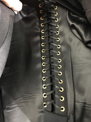 Lot 89 - A fine Schiaparelli haute couture by Daniel Roseberry embellished black wool coat-dress, Autumn-Winter 2022-23