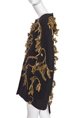 Lot 89 - A fine Schiaparelli haute couture by Daniel Roseberry embellished black wool coat-dress, Autumn-Winter 2022-23