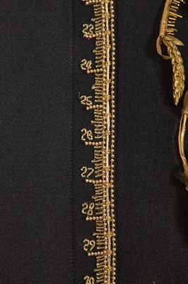 Lot 89 - A fine Schiaparelli haute couture by Daniel Roseberry embellished black wool coat-dress, Autumn-Winter 2022-23