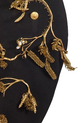 Lot 89 - A fine Schiaparelli haute couture by Daniel Roseberry embellished black wool coat-dress, Autumn-Winter 2022-23
