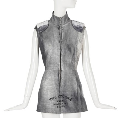 Lot 199 - A Maison Martin Margiela trompe-l'œil 'Semi-Couture' stockman bodice, ‘Retrospective 2/Rue Ferou’ collection, Spring-Summer 1999