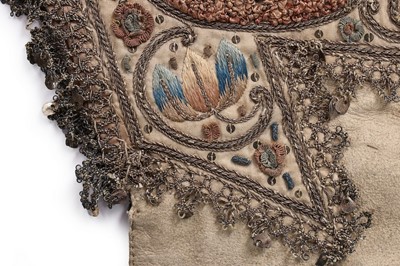 Lot 100 - A pair of men's embroidered leather gauntlet...