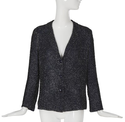 Lot 87 - A Chanel haute couture by Jean Cazaubon and Yvonne Dudel beaded jacket, circa 1974