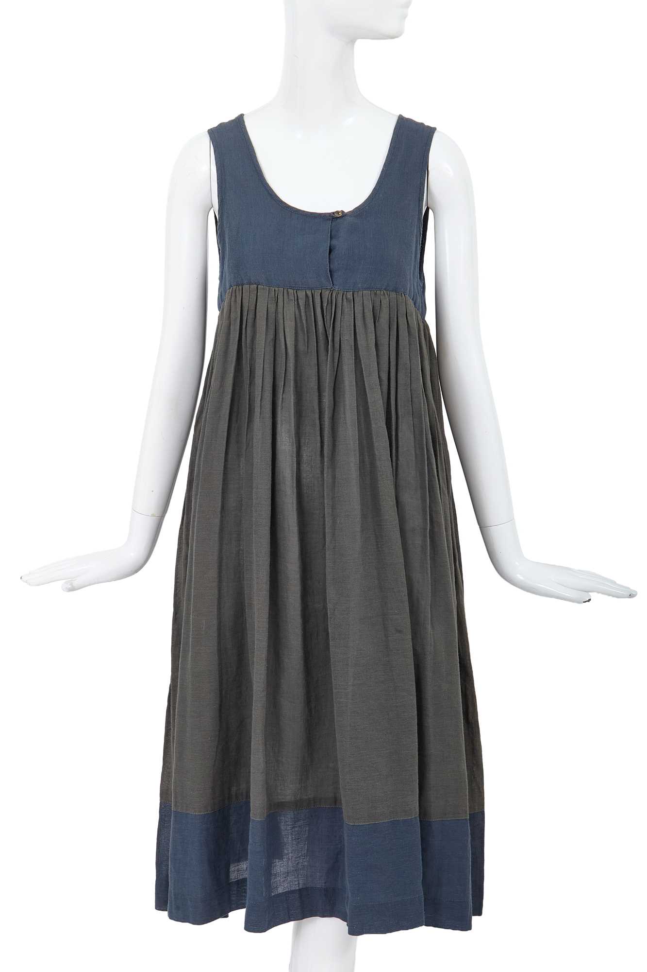 Lot 4 - A Comme des Garçons blue and grey dress, 1977