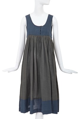 Lot 4 - A Comme des Garçons blue and grey dress, 1970s