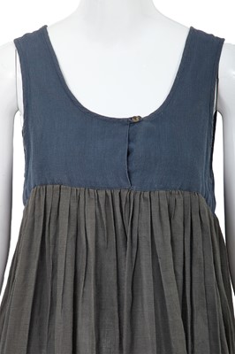 Lot 4 - A Comme des Garçons blue and grey dress, 1977