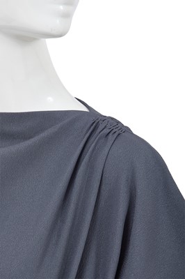 Lot 6 - A Comme des Garçons steel blue crêpe dress, 1970s