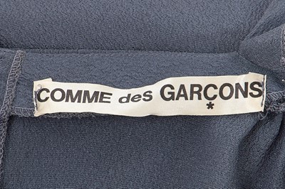 Lot 6 - A Comme des Garçons steel blue crêpe dress, 1970s
