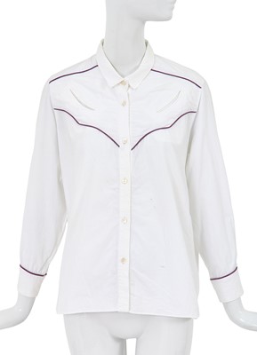 Lot 9 - A Comme des Garçons white cotton Western shirt, 1970s