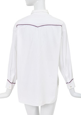 Lot 9 - A Comme des Garçons white cotton Western shirt, 1970s