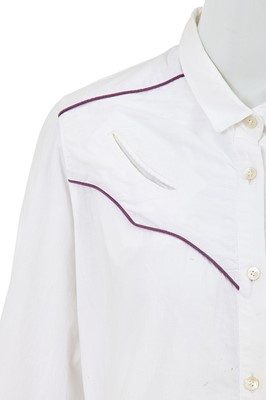 Lot 9 - A Comme des Garçons white cotton Western shirt, 1970s