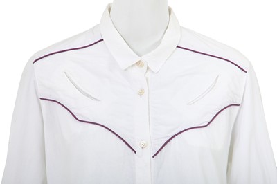 Lot 9 - A Comme des Garçons white cotton Western shirt, 1970s