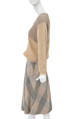 Lot 10 - A Comme des Garçons grey and beige ensemble, 1970s