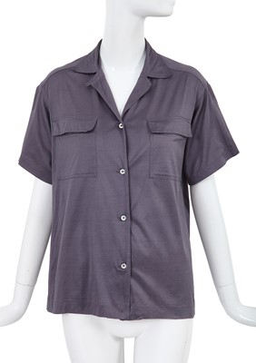 Lot 13 - A Comme des Garçons grey cotton blouse, 1970s