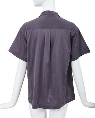 Lot 13 - A Comme des Garçons grey cotton blouse, 1970s