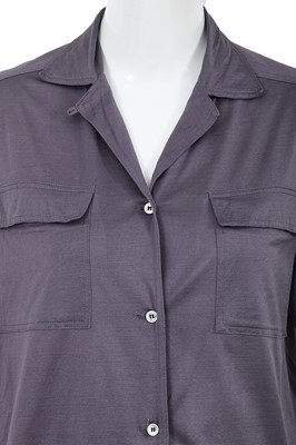 Lot 13 - A Comme des Garçons grey cotton blouse, 1970s