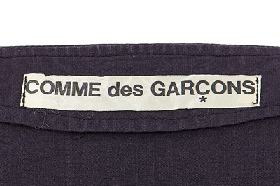 Lot 15 - A Comme des Garçons ink blue cotton waistcoat, 1970s