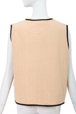 Lot 16 - A Comme des Garçons ecru cotton waistcoat, 1970s