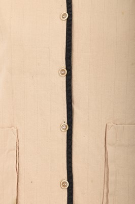 Lot 16 - A Comme des Garçons ecru cotton waistcoat, 1970s