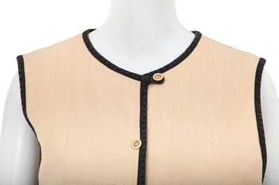 Lot 16 - A Comme des Garçons ecru cotton waistcoat, 1970s