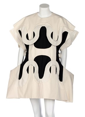 Lot 351 - A Comme des Garçons ivory and black muslin...