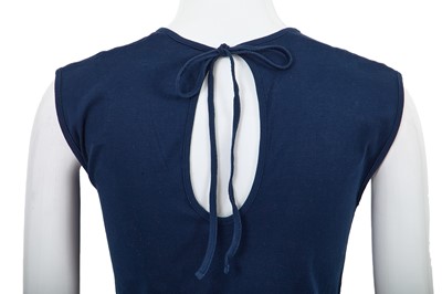 Lot 18 - A Comme des Garçons blue cotton jersey top, 1970s