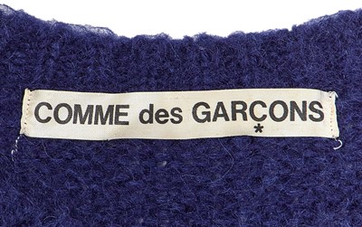 Lot 25 - A Comme des Garçons navy knitted mohair top, early 1980s