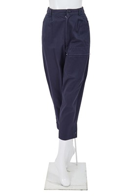 Lot 26 - A Comme des Garçons blue and green cotton ensemble, early 1980s