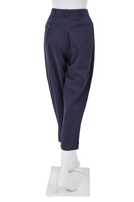 Lot 26 - A Comme des Garçons blue and green cotton ensemble, early 1980s