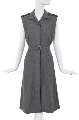 Lot 27 - A Comme des Garçons grey felted wool dress, early 1980s