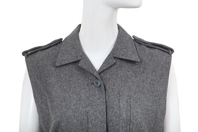 Lot 27 - A Comme des Garçons grey felted wool dress, early 1980s