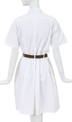 Lot 28 - A Comme des Garçons white poplin dress, early 1980s
