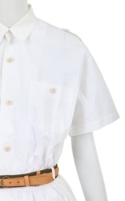 Lot 28 - A Comme des Garçons white poplin dress, early 1980s