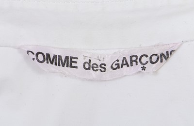 Lot 28 - A Comme des Garçons white poplin dress, early 1980s