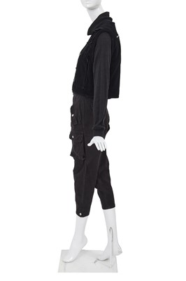 Lot 29 - A Comme des Garçons black ensemble, early 1980s